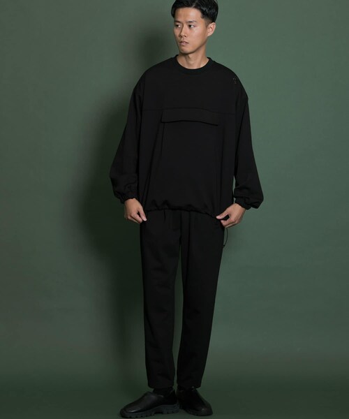 SENSE OF PLACE by URBAN RESEARCH（センスオブプレイスバイアーバンリサーチ）の「Uiscel　タックジョガースウェットパンツ（スウェットパンツ・メンズ・KHAKI/BLACK・one）」の6枚目の写真