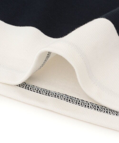 ADAM ET ROPE'(アダムエロペ)の「【PHEENY(フィーニー)】別注 Heavy weight border tucked sleeve(Tシャツ/カットソー・レディース・ネイビー/ワイン系・F)」の19枚目の写真
