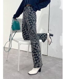 EMODA | センタープレスフレアジーンズ(デニムパンツ)