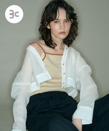 THE GOODLAND MARKET | 『別注』MIDIUMISOLID×TGM　Organic cotton sheer cardigan(カーディガン/ボレロ)