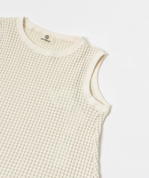 THE GOODLAND MARKET（ザグッドランドマーケット）の「SEAGREEN　BIG WAFFLE ONE PIECE（ワンピース・レディース・GREEN/BROWN/CREAM/ROYAL・1/2）」の7枚目の写真