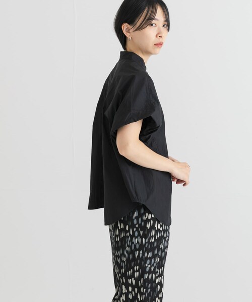 URBAN RESEARCH（アーバンリサーチ）の「綿ナイロンスタンドカラーブラウス（シャツ/ブラウス・レディース・BLU/OFF/NVY/BLK・FREE）」の18枚目の写真