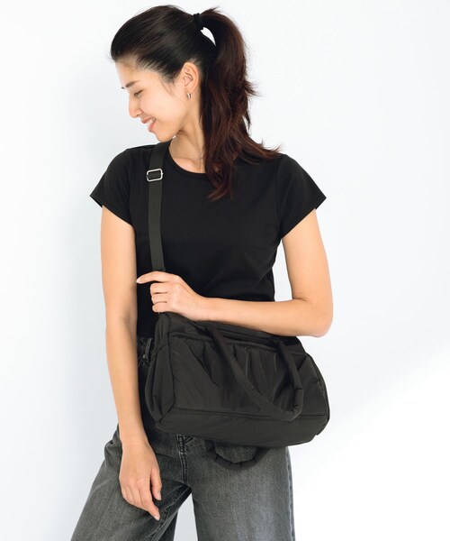 URBAN RESEARCH Sonny Label（アーバンリサーチサニーレーベル）の「SLAB　2wayPuffBostonBag（ボストンバッグ・レディース・ミント/オフ/ブラック・one）」の2枚目の写真