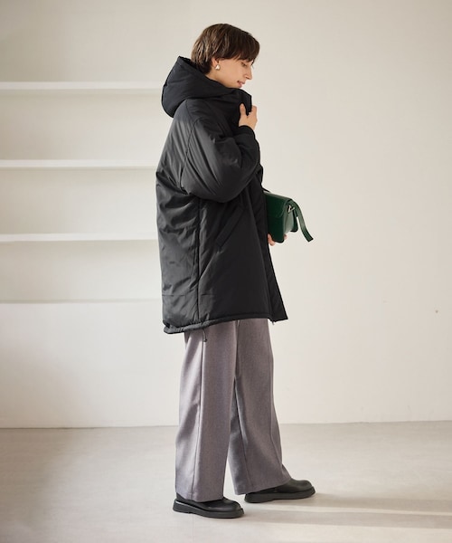 ROPE' PICNIC（ロペピクニック）の「中綿モンスターコート（ダウンジャケット/コート・レディース・ブラック/キナリ・F）」の8枚目の写真