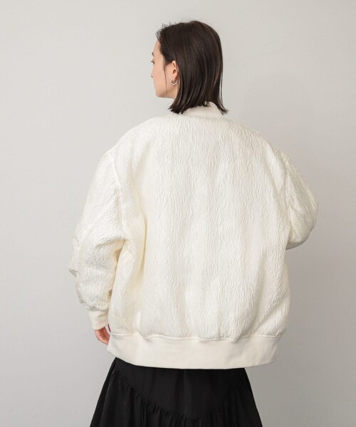 SENSE OF PLACE by URBAN RESEARCH(センスオブプレイスバイアーバンリサーチ)の「オーバーサイズMA-1(MA-1・レディース・BLACK/IVORY/BEIGE・one)」の8枚目の写真