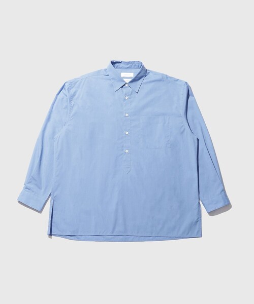 ADAM ET ROPE'（アダムエロペ）の「シーアイランドコットンプルオーバーシャツ（シャツ/ブラウス・メンズ・ホワイト/ネイビー/ブルー系・L/M）」の6枚目の写真