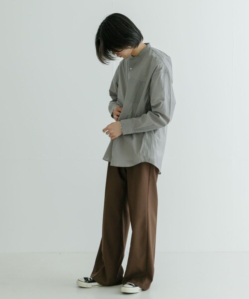URBAN RESEARCH（アーバンリサーチ）の「C/Nエアーワッシャーシャツ（シャツ/ブラウス・メンズ・S/GREEN/GRAY/ASH/NAVY・M/L）」の8枚目の写真