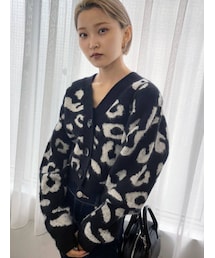 EMODA | フラフィーレオパードニットカーディガン(カーディガン/ボレロ)