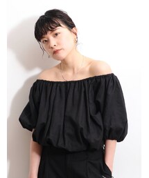 Ungrid | リネン混ボリュームオフショルブラウス(シャツ/ブラウス)
