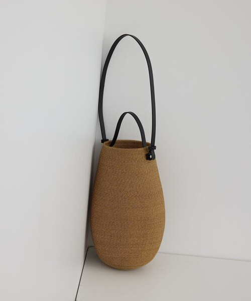 ADAM ET ROPE'（アダムエロペ）の「【J'aDoRe・一部店舗限定】【KAMARO'AN（カマロアン）】Gourd Bucket Bag（かごバッグ・レディース・キナリ・F）」の5枚目の写真