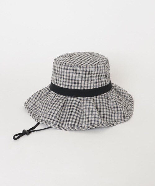 SENSE OF PLACE by URBAN RESEARCH（センスオブプレイスバイアーバンリサーチ）の「ジュートライクフリルハット（ハット・レディース・BLACK/BEIGE/BLK×WHT・One）」の20枚目の写真