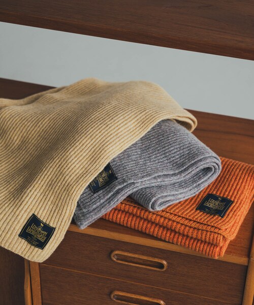 URBAN RESEARCH DOORS（アーバンリサーチドアーズ）の「ハミルトンリブストール（ストール/ショール・レディース・MIX GRY/YELLOW/ORANGE・one）」の13枚目の写真