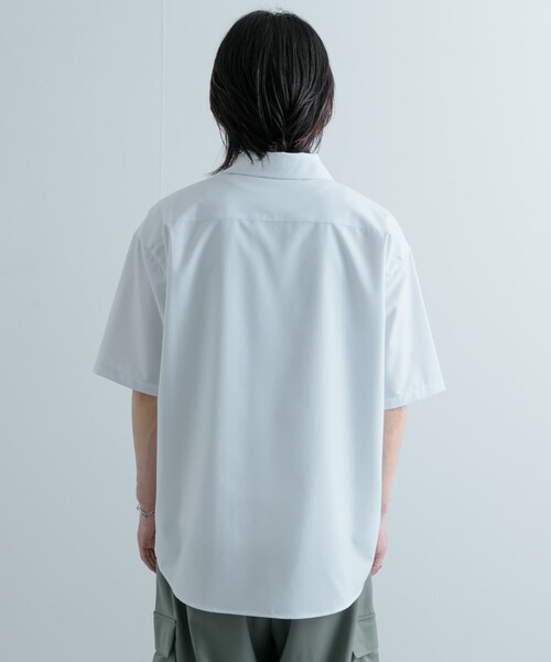 SENSE OF PLACE by URBAN RESEARCH(センスオブプレイスバイアーバンリサーチ)の「ボタニカルシシュウシャツ(5分袖)(シャツ/ブラウス・メンズ・BLACK/WHITE/GRAY・M/L)」の15枚目の写真