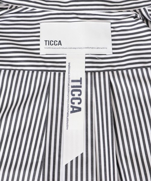 かぐれ（カグレ）の「TICCA　スクエアビッグシャツ（シャツ/ブラウス・レディース・BLACK ST/BLUE・1）」の16枚目の写真