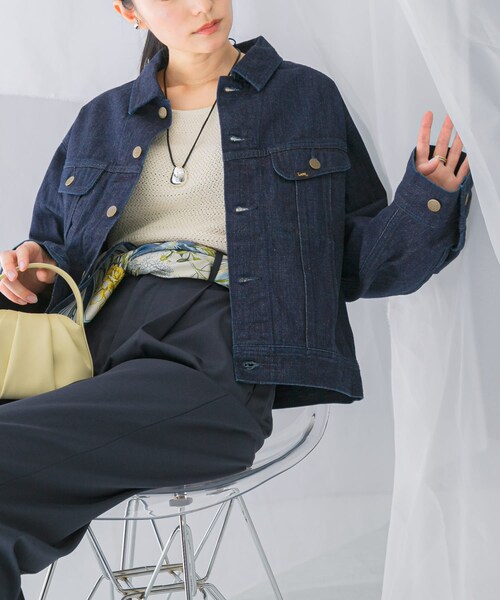 URBAN RESEARCH ROSSO（アーバンリサーチロッソ）の「『別注』Lee101×ROSSO　SHORT JACKET（デニムジャケット・レディース・ONE WASH/MEDIUMUSED・Short）」の12枚目の写真
