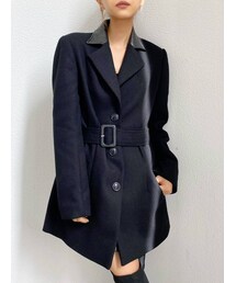 GYDA | ドッキングカラーウエストマークジャケット(テーラードジャケット)