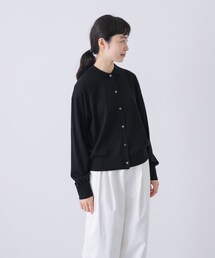 ウールポロニットカーディガン