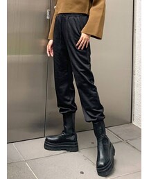 EMODA | ハイウエストジョガーパンツ(その他パンツ)