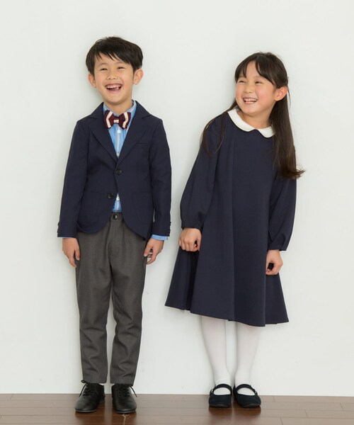 URBAN RESEARCH DOORS（アーバンリサーチドアーズ）の「付け襟フレアワンピース(KIDS)（ワンピース・キッズ・BEIGE/NAVY・105/120/135）」の13枚目の写真