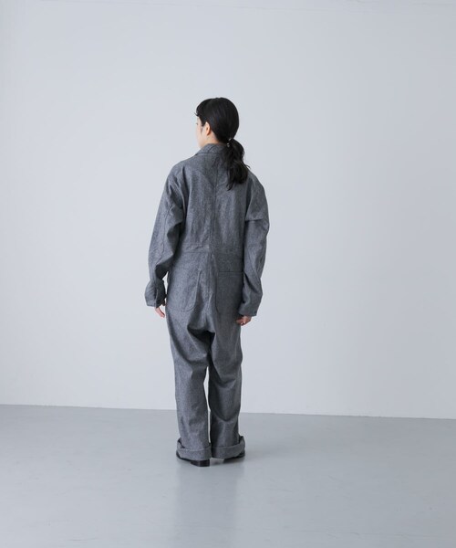 かぐれ(カグレ)の「MASTER&CO FLANNEL ALL IN ONE(つなぎ/オールインワン・レディース・GREY/DK GREY・S)」の9枚目の写真