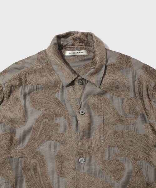 ADAM ET ROPE'(アダムエロペ)の「【CMMN SWDN/コモン スウェーデン】Paisley SHIRTS(シャツ/ブラウス・メンズ・チャコール・44/46)」の4枚目の写真