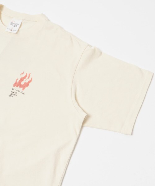 THE GOODLAND MARKET（ザグッドランドマーケット）の「NUDIE JEANS　Koffe Fails T-Shirt（Tシャツ/カットソー・メンズ・Ecru・M/L）」の4枚目の写真