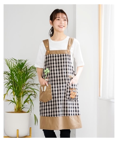 かぶりエプロン注文用ページ かぶりエプロン注文用ページ 寸法図【NO.721】広幅肩紐のかぶりエプロン [M