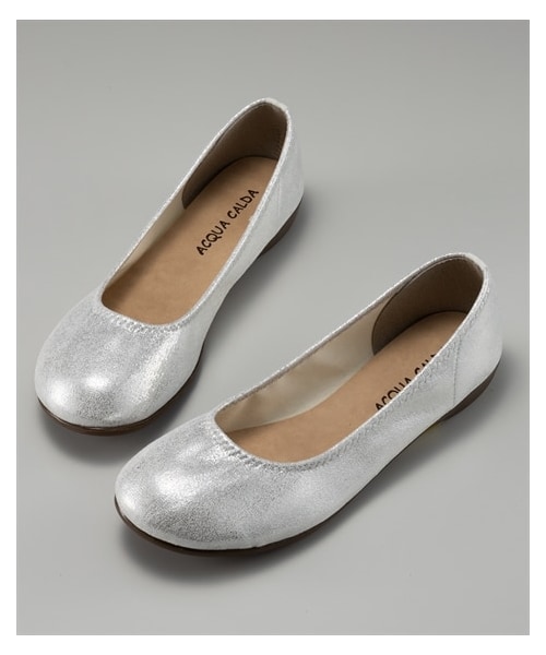 nissen（ニッセン）の「日本製ラウンドトゥカジュアルバレエシューズ（ワイズ３Ｅ）（バレエシューズ・メンズ・黒(スムース)/オーク/マスタード/アプリコット/シルバー/ネイビー(メッシュ)/黒(シアー花柄)/ネイビー花柄・SS=21.5~22.0cm/S=22.0~22.5cm/M=23.0~23.5cm/L=24.0~24.5cm/LL=24.5~25.0cm/3L=25.0~25.5cm/4L=25.5~26.0cm）」の8枚目の写真