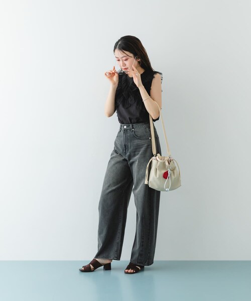 RODE SKO（ロデスコ）の「『XSサイズ』ウォッシャブルプチバッグ（ショルダーバッグ・レディース・BLACK/BEIGE/D.SILVER/BLUE GRAY/SILVER/MINT/OFF/BROWN・one）」の11枚目の写真
