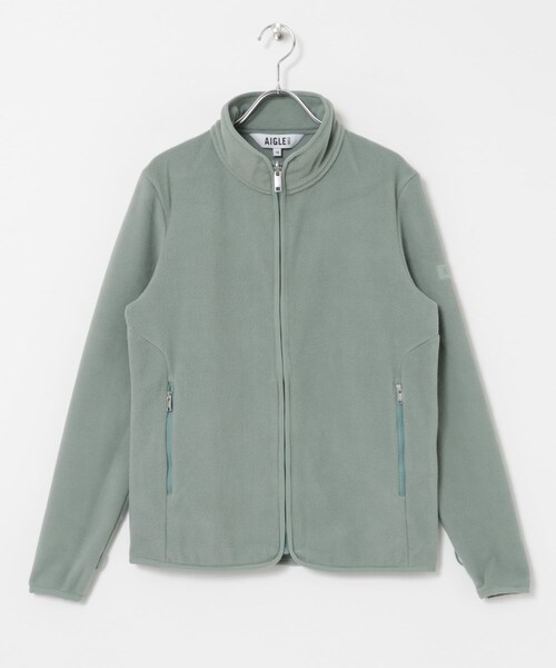 THE GOODLAND MARKET（ザグッドランドマーケット）の「AIGLE　ジップアップ マイクロフリース T-KIT（テーラードジャケット・レディース・CELADON・36/38/40）」の3枚目の写真