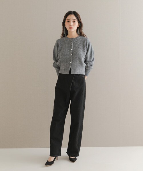 URBAN RESEARCH ROSSO（アーバンリサーチロッソ）の「ボタンデザインニットプルオーバー（カーディガン/ボレロ・レディース・WHITE/PINK/GRAY・Free）」の16枚目の写真