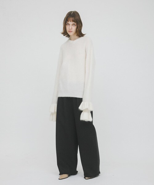 LAATO（ラート）の「frill sleeve mohair knit（ニット/セーター・レディース・パール/シャドウ・Free）」の7枚目の写真
