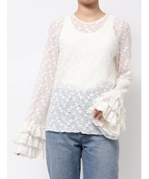 Ungrid | レースフリルトップス(その他トップス)