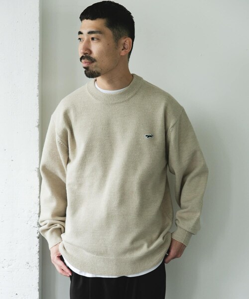 URBAN RESEARCH DOORS(アーバンリサーチドアーズ)の「『別注』PENNEYS×DOORS THE FOX クルーネックスフレニット(ニット/セーター・メンズ・ECRU/CHERRY/NAVY/CHARCOAL・M/L/XL)」の9枚目の写真