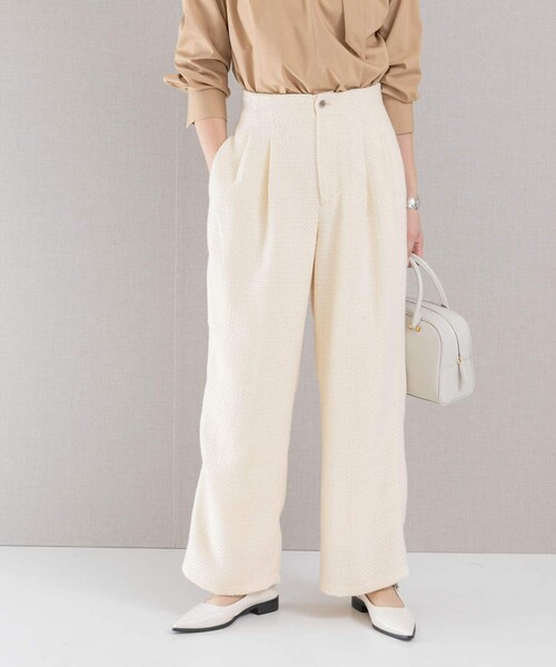 URBAN RESEARCH ROSSO（アーバンリサーチロッソ）の「ツイードストレートパンツ（その他パンツ・レディース・IVORY/NAVY×BRN・36/38）」の6枚目の写真