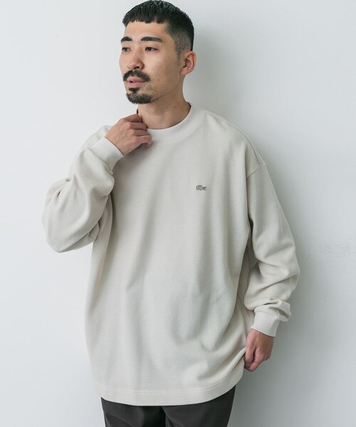 URBAN RESEARCH DOORS(アーバンリサーチドアーズ)の「『別注』LACOSTE×DOORS thick pique mock long-sleeve(Tシャツ/カットソー・メンズ・HAMMAM/ABINE/OPIUM・3/4/5)」の7枚目の写真
