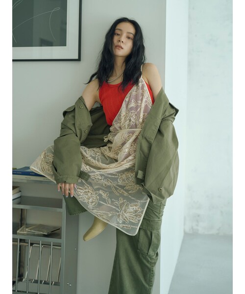 Ungrid（アングリッド）の「ウォッシュデザインカーゴパンツ（その他パンツ・レディース・ブラウン/カーキ・S/M）」の10枚目の写真