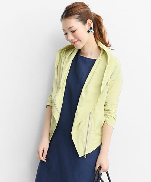 URBAN RESEARCH ROSSO（アーバンリサーチロッソ）の「フードブルゾン（ブルゾン・レディース・LIME/GRAY/NAVY・FREE）」の8枚目の写真