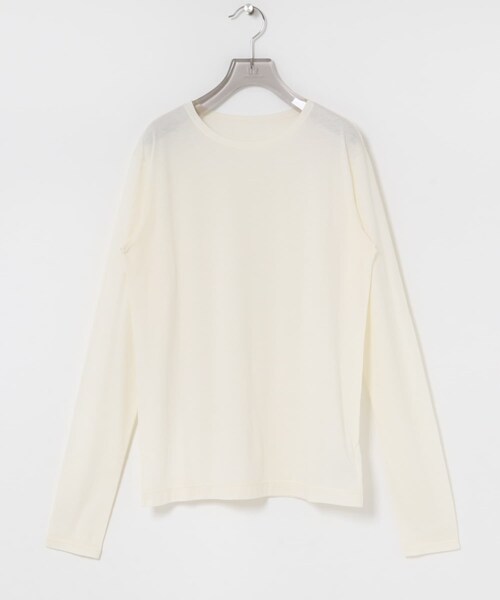 URBAN RESEARCH(アーバンリサーチ)の「ウールコットンロングスリーブカットソー(Tシャツ/カットソー・レディース・OFF WHITE/CHERRY RED/BLACK/BORDER・Free)」の13枚目の写真
