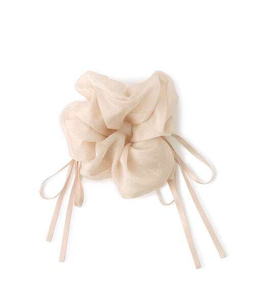 VIS(ビス)の「シフォンリボンシュシュ(シュシュ・レディース・ブラック/ベージュ・F)」の10枚目の写真