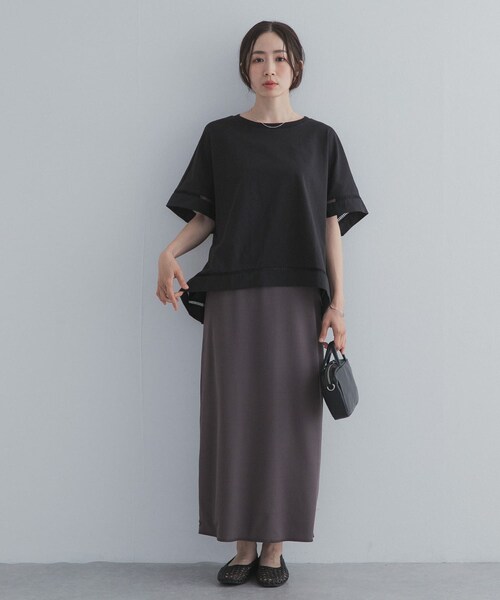 URBAN RESEARCH DOORS(アーバンリサーチドアーズ)の「ハシゴレースドッキングプルオーバー(Tシャツ/カットソー・レディース・OFF WHITE/BLACK/CAMEL・Free)」の20枚目の写真