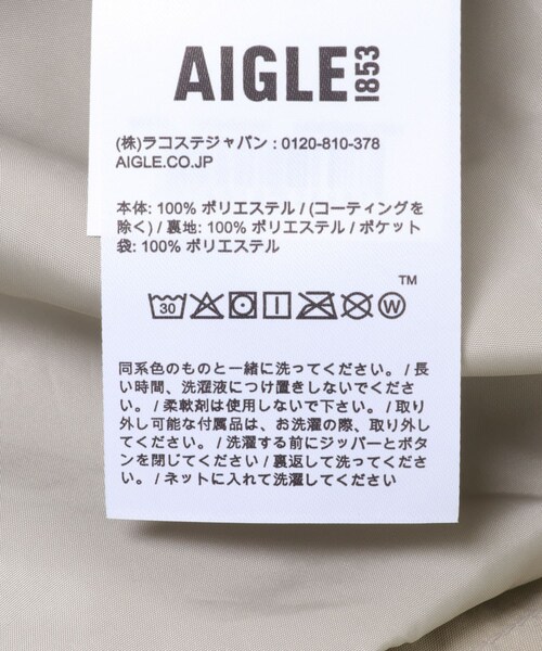 THE GOODLAND MARKET（ザグッドランドマーケット）の「AIGLE　ゴアテックス 2レイヤー ショートトレンチコート（ステンカラーコート・レディース・CASHMERE/NOIR・36/38）」の15枚目の写真