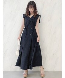 dazzlin | ビッグカラートレンチワンピース(ワンピース)