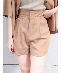 MURUA | タックワイドバミューダパンツ【セットアップ着用可能】(スラックス)