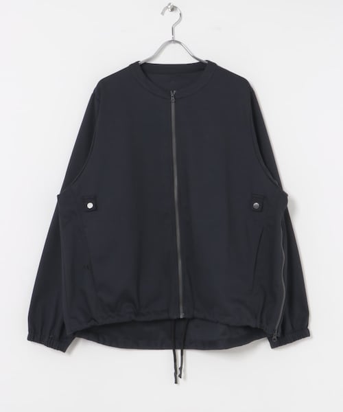 URBAN RESEARCH（アーバンリサーチ）の「UNTRACE　ジッパーカーディガン（ブルゾン・メンズ・DARK NAVY/BLACK/CHARCOAL・1/2）」の3枚目の写真