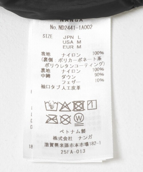 EKAL（エカル）の「NANGA　AURORA TEX STD COLLAR DOWN JACKET（その他アウター・メンズ・BLK/BEG/M.GRY・S/M/L/XL）」の13枚目の写真