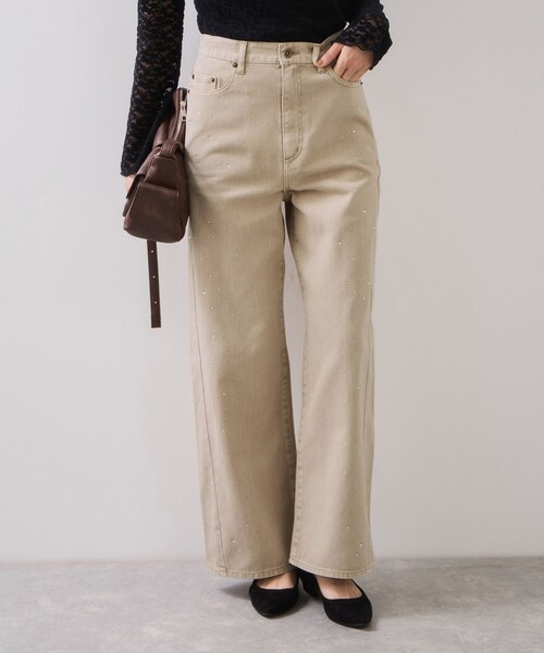 VIS(ビス)の「ビジューデニムパンツ(デニムパンツ・レディース・ベージュ/ブルー・M/S)」の19枚目の写真