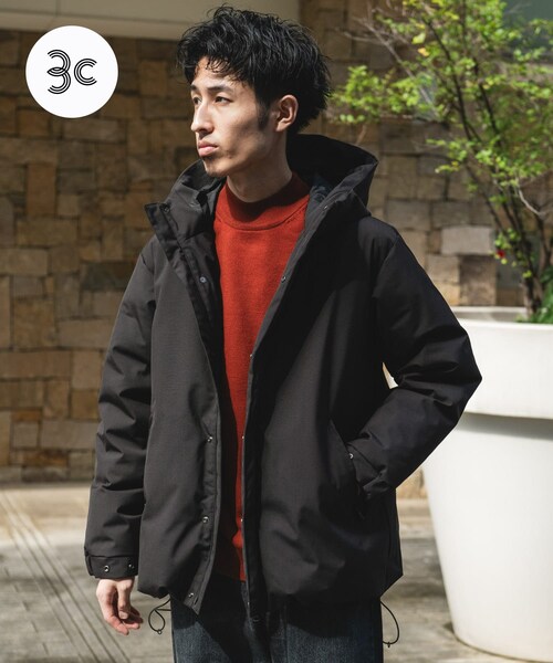URBAN RESEARCH DOORS(アーバンリサーチドアーズ)の「ウールブレンドラミネートダウンパーカー(その他アウター・メンズ・BROWN/CHARCOAL/BLACK・M/L)」の4枚目の写真