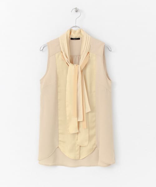 URBAN RESEARCH ROSSO（アーバンリサーチロッソ）の「ボウタイノースリーブブラウス（シャツ/ブラウス・レディース・LIGHT GRAY/NAVY/APRICOT・FREE）」の3枚目の写真