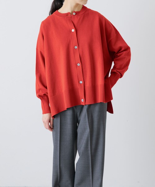 かぐれ（カグレ）の「ハイツイストコットンワイドカーディガン（カーディガン/ボレロ・レディース・GRAY/RED/BLACK・Free）」の7枚目の写真